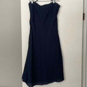 J Crew Strapless Seersucker Dress